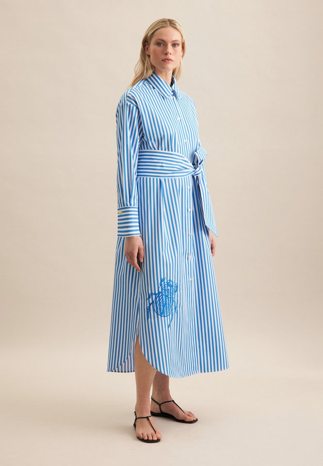 seidensticker Sommerkleid Schwarze Rose 1/1 Kragen Streifen von seidensticker