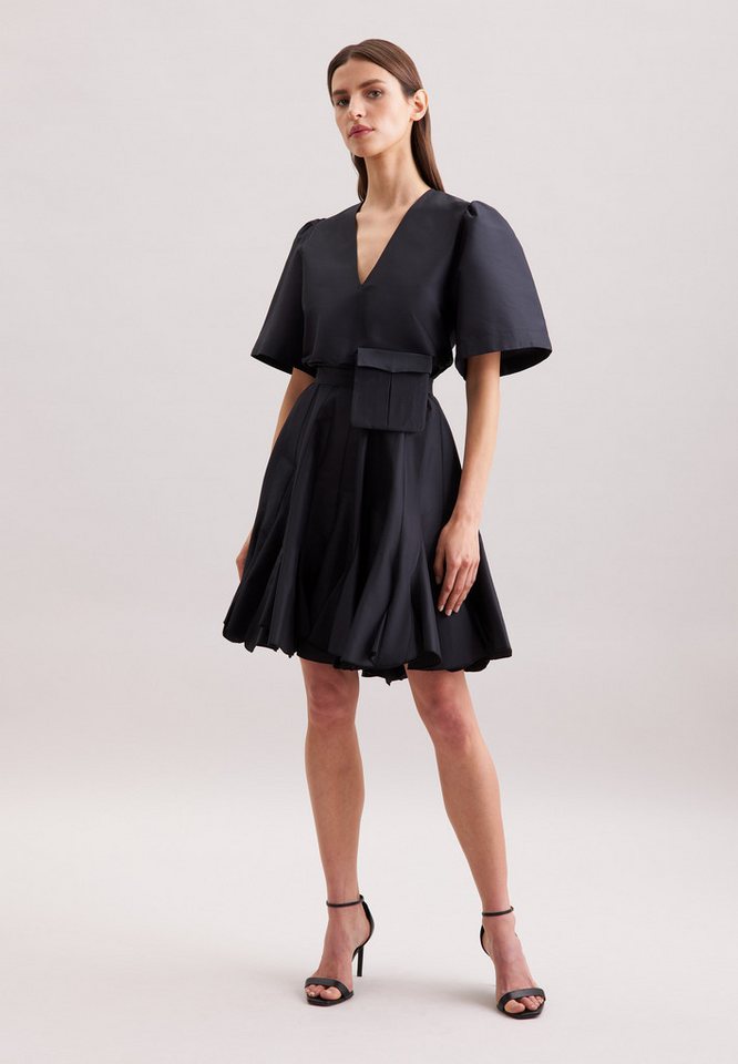 seidensticker Sommerkleid Schwarze Rose V-Neck Uni von seidensticker