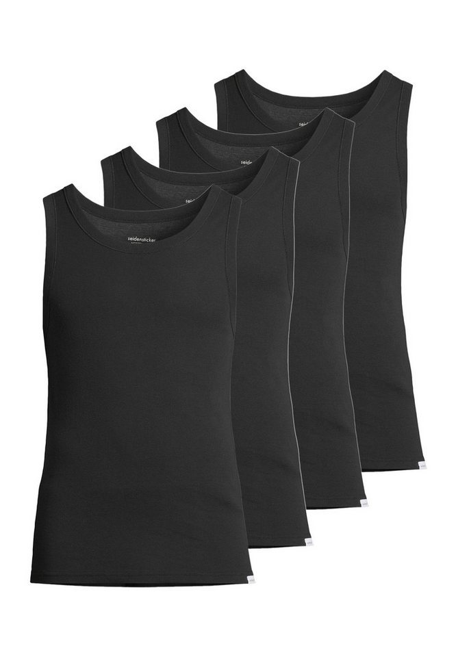 seidensticker Unterhemd 4er Pack Modern Basic (Spar-Set, 4-St) Unterhemd / Tanktop - Baumwolle - Atmungsaktiv von seidensticker