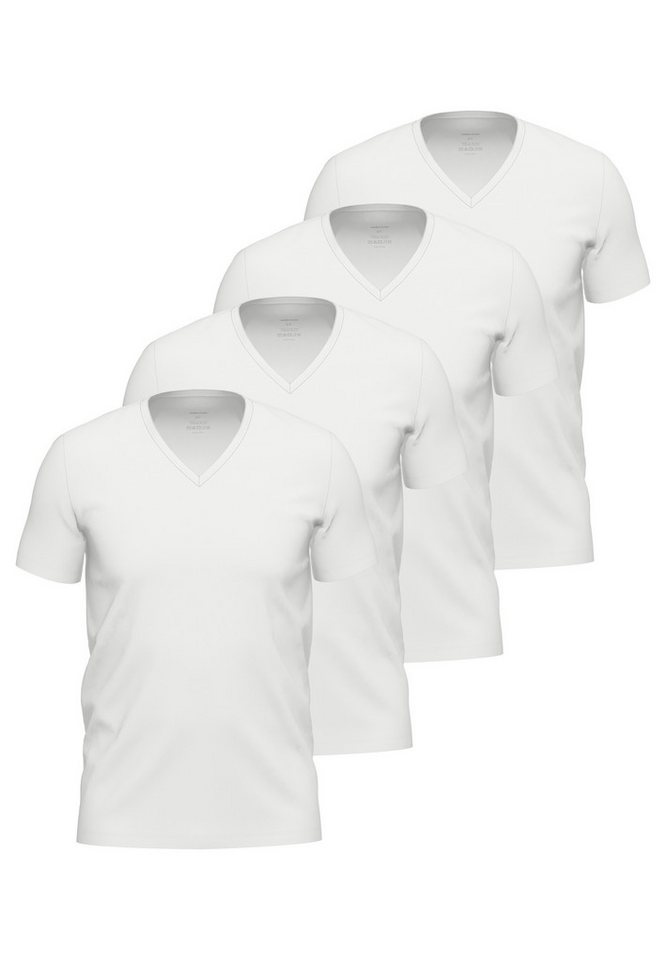 seidensticker Unterhemd 4er Pack Pur (Spar-Set, 4-St) Unterhemd / Shirt Kurzarm - Baumwolle - Atmungsaktiv von seidensticker