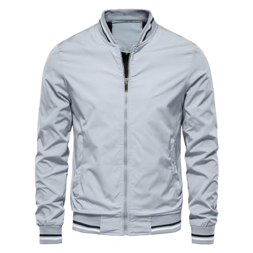 seiveini Jacke Herren Kurz Herbstjacke Workout Dünn Mantel Warme Quilted Jacke Übergangsjacke Leichtjacke Cargo Jacke Männer Fliegerjacke Windbreaker D Hellblau L seiveini Jacke Herren Kurz Herbstjacke Workout Dünn Mantel Warme Quilted Jacke Übergangsjacke Leichtjacke Cargo Jacke Männer Fliegerjacke Windbreaker D Hellblau L von seiveini