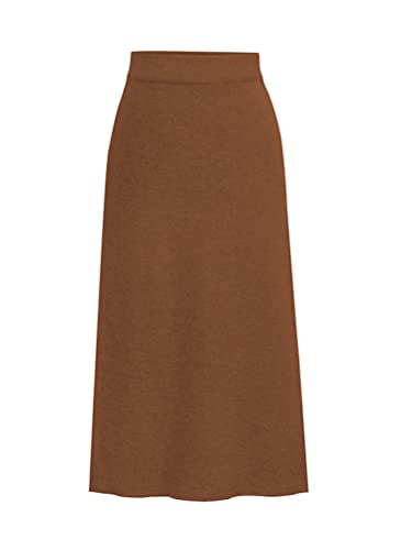 seiveini Strickrock Damen Lang Elegant Bleistift Rock mit Schlitz Stretch Winter Röcke Bodycon Midirock Freizeitrock A Braun 3XL seiveini Strickrock Damen Lang Elegant Bleistift Rock mit Schlitz Stretch Winter Röcke Bodycon Midirock Freizeitrock A Braun 3XL von seiveini