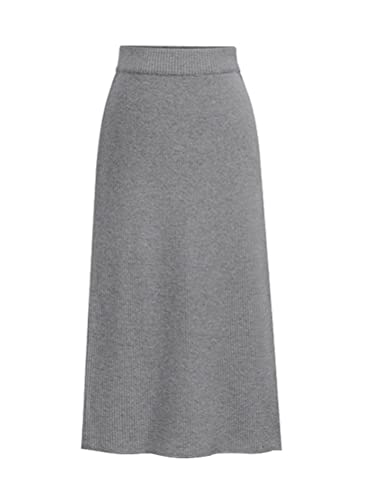 seiveini Rock Lang Damen Elegant Winter Bleistiftrock mit Schlitz Gestrickt Röcke Strick Elastisch Wickelrock A Hellgrau XXL seiveini Rock Lang Damen Elegant Winter Bleistiftrock mit Schlitz Gestrickt Röcke Strick Elastisch Wickelrock A Hellgrau XXL von seiveini