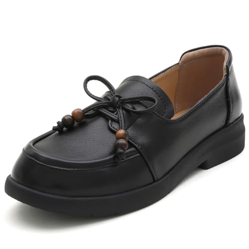 sekiueo Damen-Loafer Leder Slipper Leicht Niedriger Absatz Zum Gehen Arbeiten Lässig Oxford-Schuhe,Schwarz,35 EU sekiueo Damen-Loafer Leder Slipper Leicht Niedriger Absatz Zum Gehen Arbeiten Lässig Oxford-Schuhe,Schwarz,35 EU von sekiueo