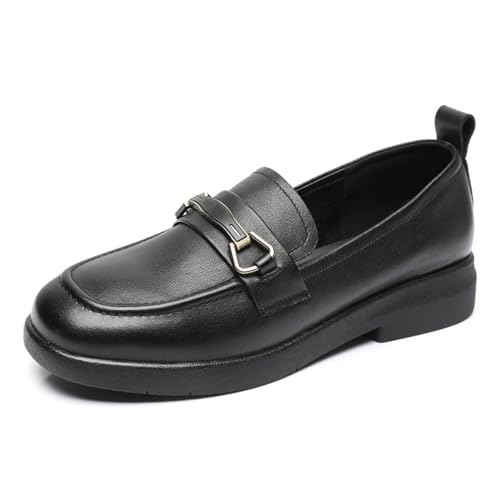 sekiueo Damen Plateau-Loafer Slip-On Klobiger Absatz Business-Casual-Kleid Arbeitsschuhe,Schwarz,41 EU sekiueo Damen Plateau-Loafer Slip-On Klobiger Absatz Business-Casual-Kleid Arbeitsschuhe,Schwarz,41 EU von sekiueo
