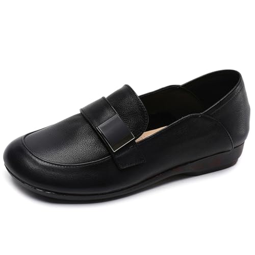 sekiueo Flache Loafer Für Damen Zum Hineinschlüpfen Fürs Büro Runde Zehenpartie Weiches Leder,Schwarz,41 EU sekiueo Flache Loafer Für Damen Zum Hineinschlüpfen Fürs Büro Runde Zehenpartie Weiches Leder,Schwarz,41 EU von sekiueo