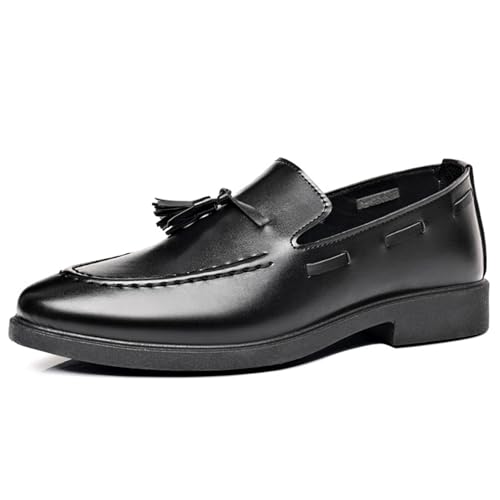 sekiueo Herren Freizeitschuhe Slip-On Leder Cap-Toe Loafer Für Büro Business,Schwarz,40 EU sekiueo Herren Freizeitschuhe Slip-On Leder Cap-Toe Loafer Für Büro Business,Schwarz,40 EU von sekiueo