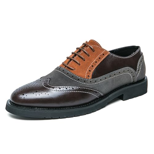 sekiueo Herren Oxford Schuhe Wing Tip Abendschuhe Casual Schnürschuhe Für Hochzeit Business Arbeit,Grau,41 EU sekiueo Herren Oxford Schuhe Wing Tip Abendschuhe Casual Schnürschuhe Für Hochzeit Business Arbeit,Grau,41 EU von sekiueo