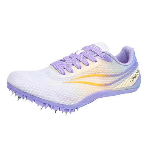 sekiueo Leichtathletik Spikes Schuhe Männer Frauen Springen Rennen Laufen Sneakers Atmungsaktiv Für Kinder,Lila,41 EU sekiueo Leichtathletik Spikes Schuhe Männer Frauen Springen Rennen Laufen Sneakers Atmungsaktiv Für Kinder,Lila,41 EU von sekiueo