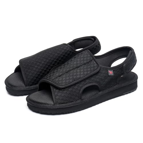 sekiueo Verstellbare Sandalen Herren Breitere Offene Zehenpartie Wanderschuhe Mit Fußgewölbeunterstützung rutschfeste Freizeit-Hausschuhe,Schwarz,38 EU sekiueo Verstellbare Sandalen Herren Breitere Offene Zehenpartie Wanderschuhe Mit Fußgewölbeunterstützung rutschfeste Freizeit-Hausschuhe,Schwarz,38 EU von sekiueo