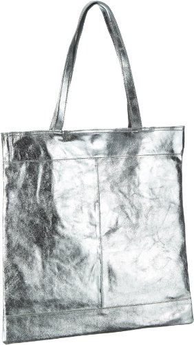 selected femme bags Mille Suede Shopper 16031269, Damen Shopper, Silber (Silver), 36x40x24 cm (B x H x T) von SELECTED FEMME