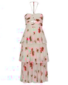 Damen Cocktailkleid WILD DAISY PRINT CHIFFON MIDI DRESS von self-portrait