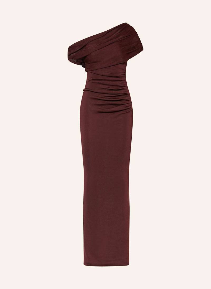 Self-Portrait Strickkleid braun von self-portrait