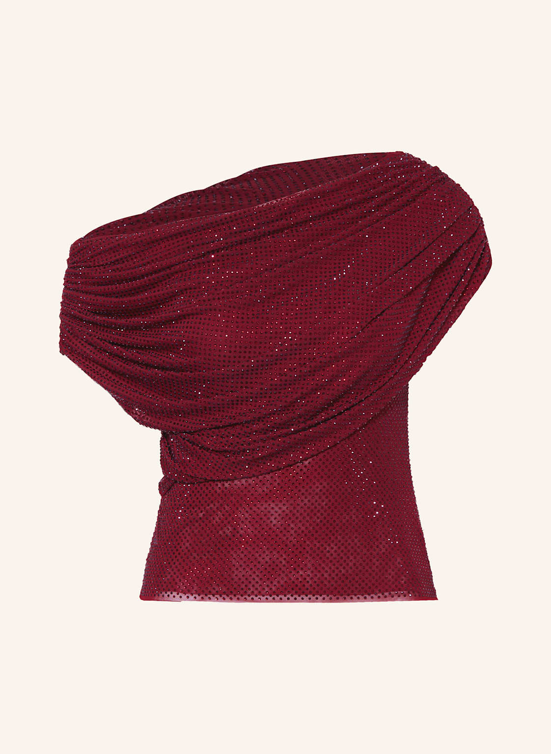 Self-Portrait Top Mit Schmucksteinen rot von self-portrait