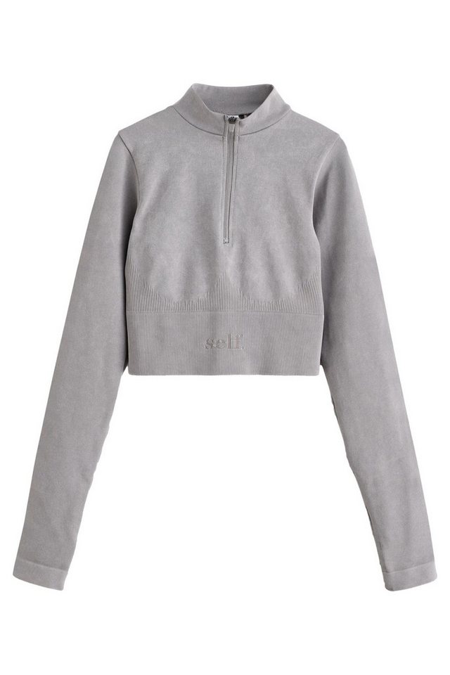 self Langarmshirt Self. Nahtloses Bustier-Top mit Reißverschluss (1-tlg) von self