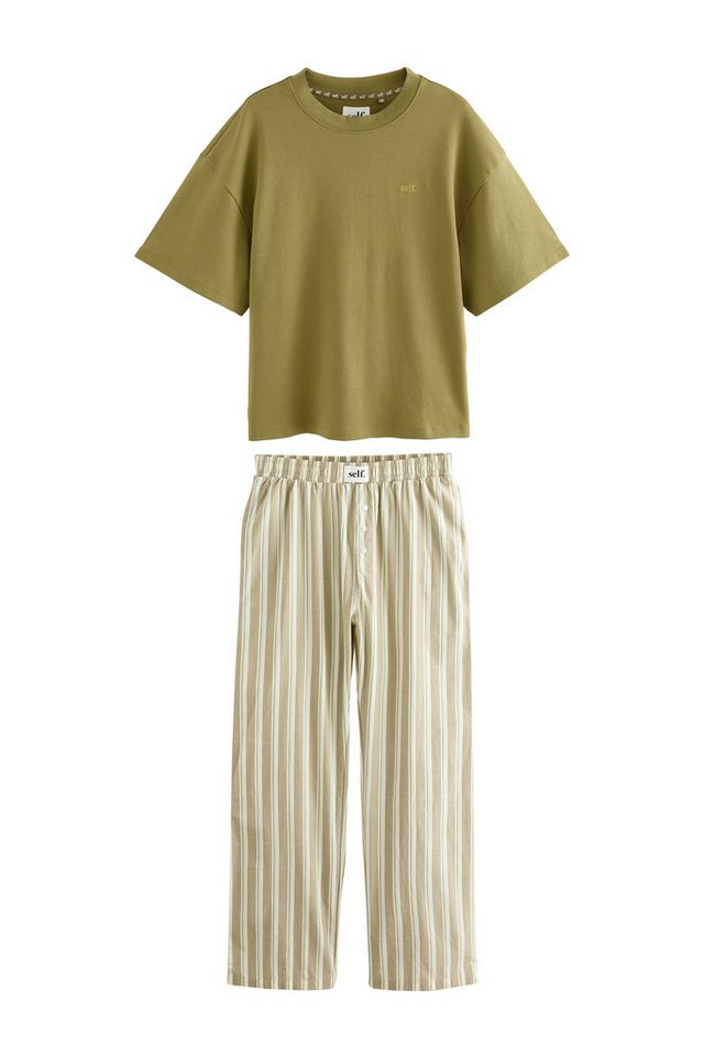 self Pyjama Self. Kurzarm-Schlafanzug aus 100 % Baumwolle (2 tlg) von self