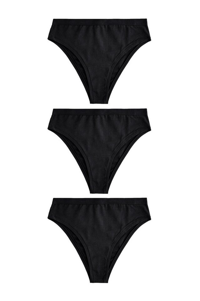 self Slip Self. High Rise High Leg Slips Baumwolle, 3 Stk. (3-St) von self