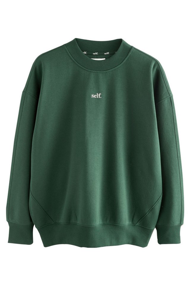 self Sweater Selbst. Sweatshirt mit Rundhalsausschnitt (1-tlg) von self