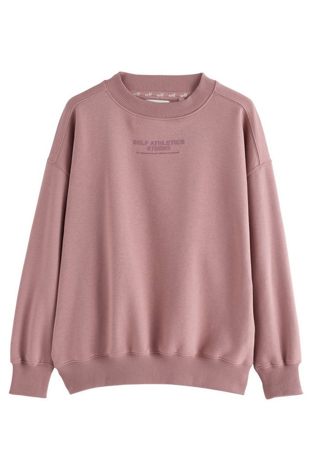 self Sweater Selbst. Sweatshirt mit Rundhalsausschnitt (1-tlg) von self