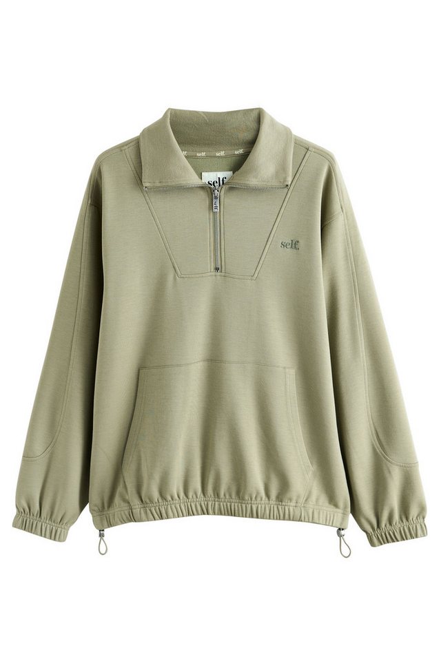 self Sweater Self. Modal-Sweatshirt mit 1/2-Reißverschluss (1-tlg) von self