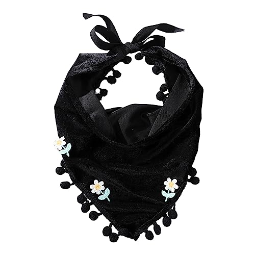 Floral Haar Schal Stirnbänder für Frauen Kopf Kopftuch Elastische Haarbänder Gestrickt Dreieck Kopftuch Haar Zubehör von seluluory
