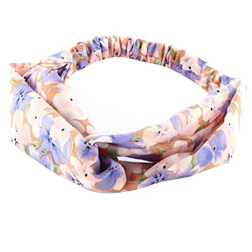 Floral Stirnbänder Frauen Elastische Headwraps Geknotet Stirnband Drucken Breite Stirnband Blume Headwraps Haar Zubehör von seluluory