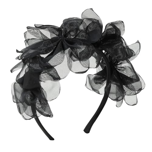 Schöne Blume Kopfschmuck Abschlussball Geburtstag Haarbänder Kopfbedeckung Große Blume Stirnband Mädchen Haar Kopfschmuck Zubehör von seluluory