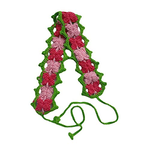 Stirnbänder für Frauen Häkeln Haarband Kopf Wrap Breite Elastische Haarbänder Blume Gestrickte Haarband Haarschmuck von seluluory