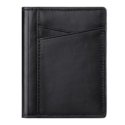 seluluory Schlanker Kartenhalter Führerschein Halter Multi-Slot Kartenhalter Pocket Wallet Kreditkarten-Organizer für Männer Frauen, BK, Einheitsgröße, Casual von seluluory