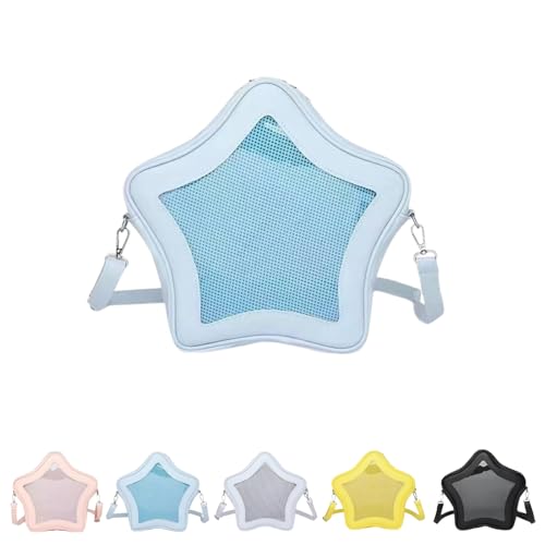 semmoi Ita Bag Kawaii Sternförmiger Rucksack - Große Kapazität Wasserdicht Leicht Crossbody Tasche, Blau, Modern semmoi Ita Bag Kawaii Sternförmiger Rucksack - Große Kapazität Wasserdicht Leicht Crossbody Tasche, Blau, Modern von semmoi