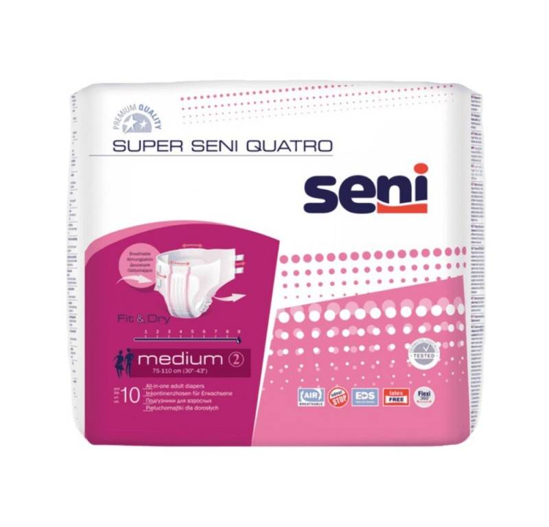 seni Inkontinenzslip 6x Super Seni Quatro Medium a10 - B08HH8SG6Y von seni