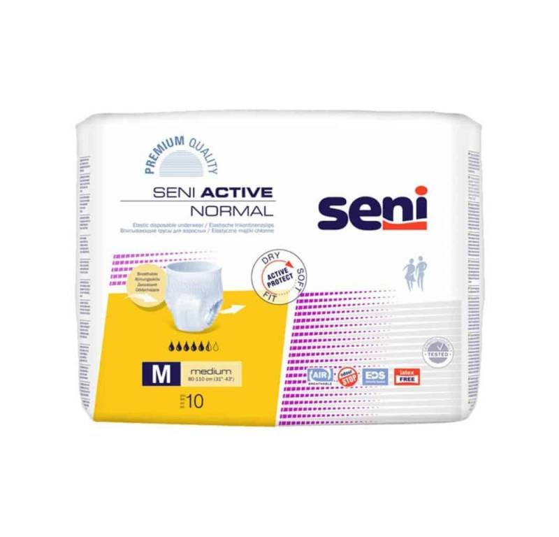 seni Inkontinenzslip 8x Seni Active Normal Inkontinenzpants - 10 Stück Größe L - B00KX0HB4A von seni