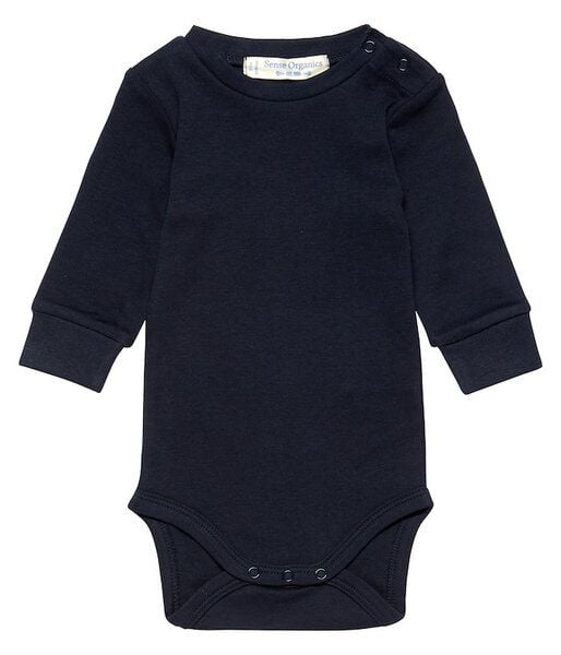 sense-organics Baby Body Milan langarm unisex navy | GOTS zertifiziert Sense Organics von sense-organics