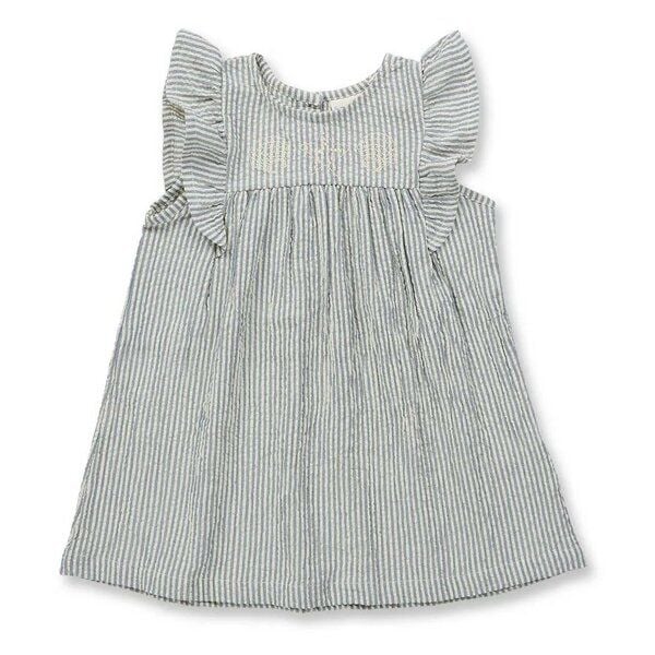 sense-organics Mädchenkleid Franja aus Seersucker Stoff von Sense Organics von sense-organics