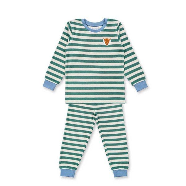 sense-organics Sense Organics Kinder Frottee Ringel Pyjama Bio Baumwolle von sense-organics