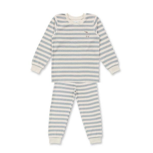 sense-organics Sense Organics Kinder Frottee Ringel Pyjama Bio Baumwolle von sense-organics