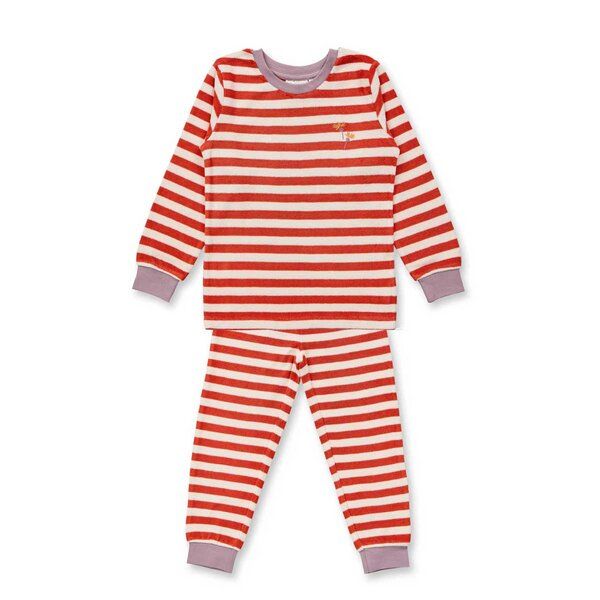 sense-organics Sense Organics Kinder Frottee Ringel Pyjama Bio Baumwolle von sense-organics