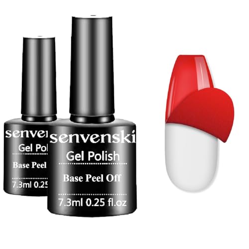 Senvenski Peel Off Gel Nagellack Schälbar Entfernung Schälen Löschen Stiftung UV LED Gift Set Kit Nagellack Kinder Mädchen (TB004) von senvenski