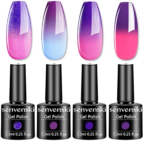 Senvenski Gel Nagellack Shellac Glitzer UV LED Gift Set Kit Nagellack Kinder (WB010) von senvenski
