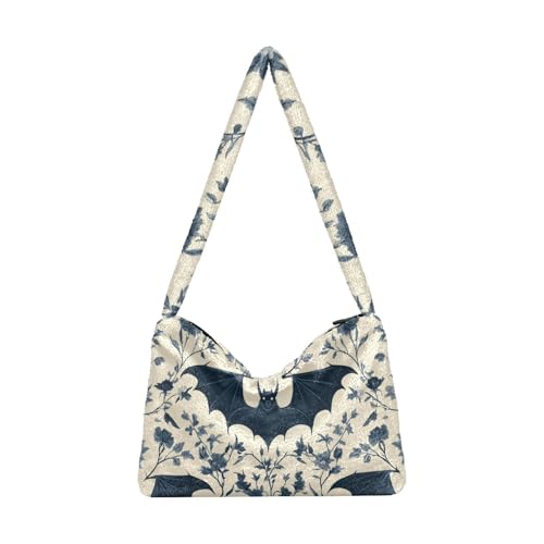 senya Plüsch-Unterarmtasche mit Schneeflocken, für Herbst und Winter, Schläger 3, Einheitsgröße von senya