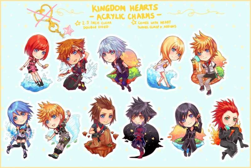 Kingdom Hearts Klare Acrylanhänger Kingdom Hearts Klare Acrylanhänger von seraphily