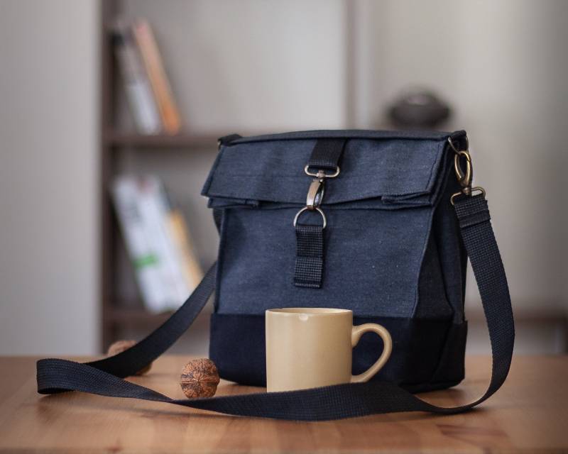 Canvas Lunch Bag Wasserdichte Sling Handtasche von sericowork
