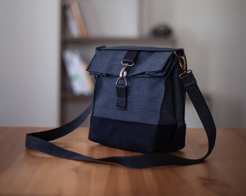 Wasserdichter Canvas-Lunchbeutel Graue, Isolierte Tasche Mit Verstellbarem Gurt von sericowork