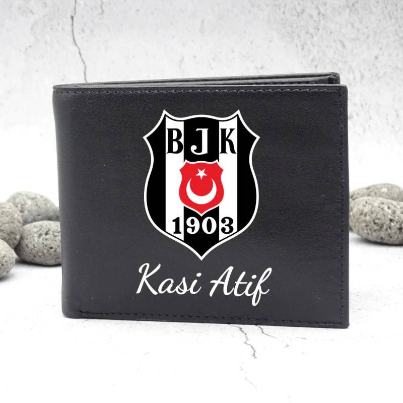 Besiktas Echt Leder Geldbörse Portemonnaie Mit Gravur Wallet Geldbeutel Personalisiert von seshoponline