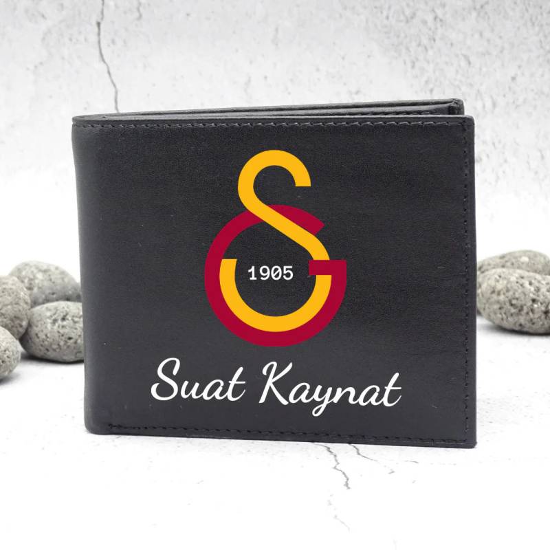 Galatasaray Echt Leder Geldbörse Portemonnaie Mit Gravur Wallet Geldbeutel Personalisiert von seshoponline
