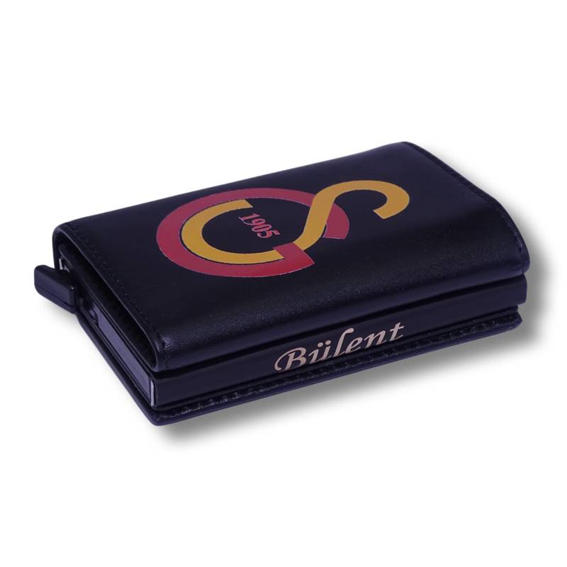 Galatasaray Wallet Echt Leder Geldbörse Mit Kartenauswurf-Mechanismus von seshoponline