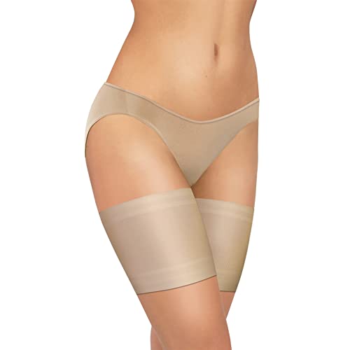 Sesto Senso Ladies Stay Up Stockings 50 DEN with Lace Microfibre Opaque,beige, 65-70cms (3er-Pack) von sesto senso