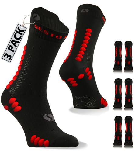sesto senso 3 Paar Sportsocken Schwarz Herren Damen Bunte Laufsocken Wadensocken Wasserabweisend 43-46 Black sesto senso 3 Paar Sportsocken Schwarz Herren Damen Bunte Laufsocken Wadensocken Wasserabweisend 43-46 Black von sesto senso