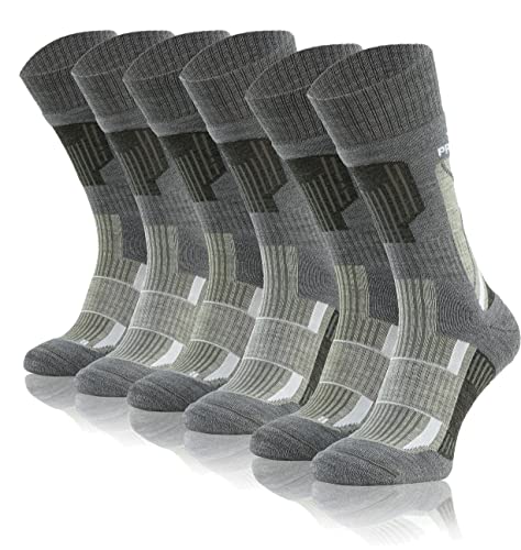 sesto senso 3 Paar Wandersocken Wolle Trekkingsocken Wintersocken mit Silber 36-38 3pak TW6 von sesto senso