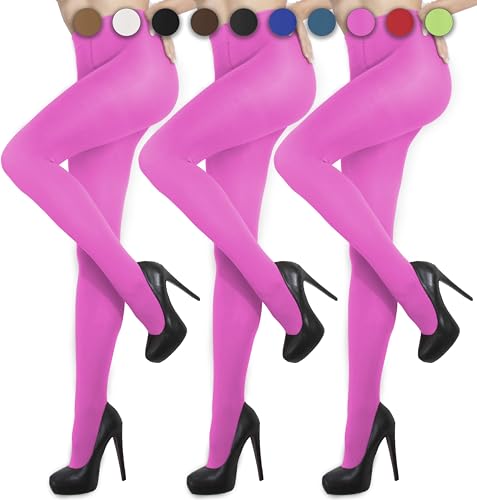 sesto senso 3 Pack Strumpfhosen Damen Blickdicht 50 Den Microfaser 3D Rosa Neon 44-46 4 L Neonrosa sesto senso 3 Pack Strumpfhosen Damen Blickdicht 50 Den Microfaser 3D Rosa Neon 44-46 4 L Neonrosa von sesto senso